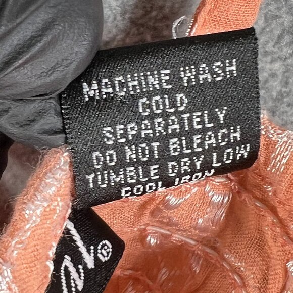 Wet Seal Vintage Womens M Y2K Babydoll Cami Halter Top Peach Floral Embellished - Picture 13 of 15